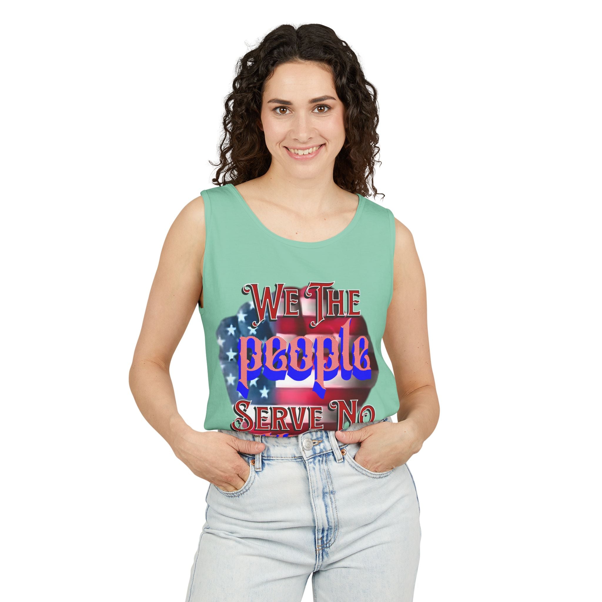 We The People Serve No Kings Unisex Cotton Tank Top