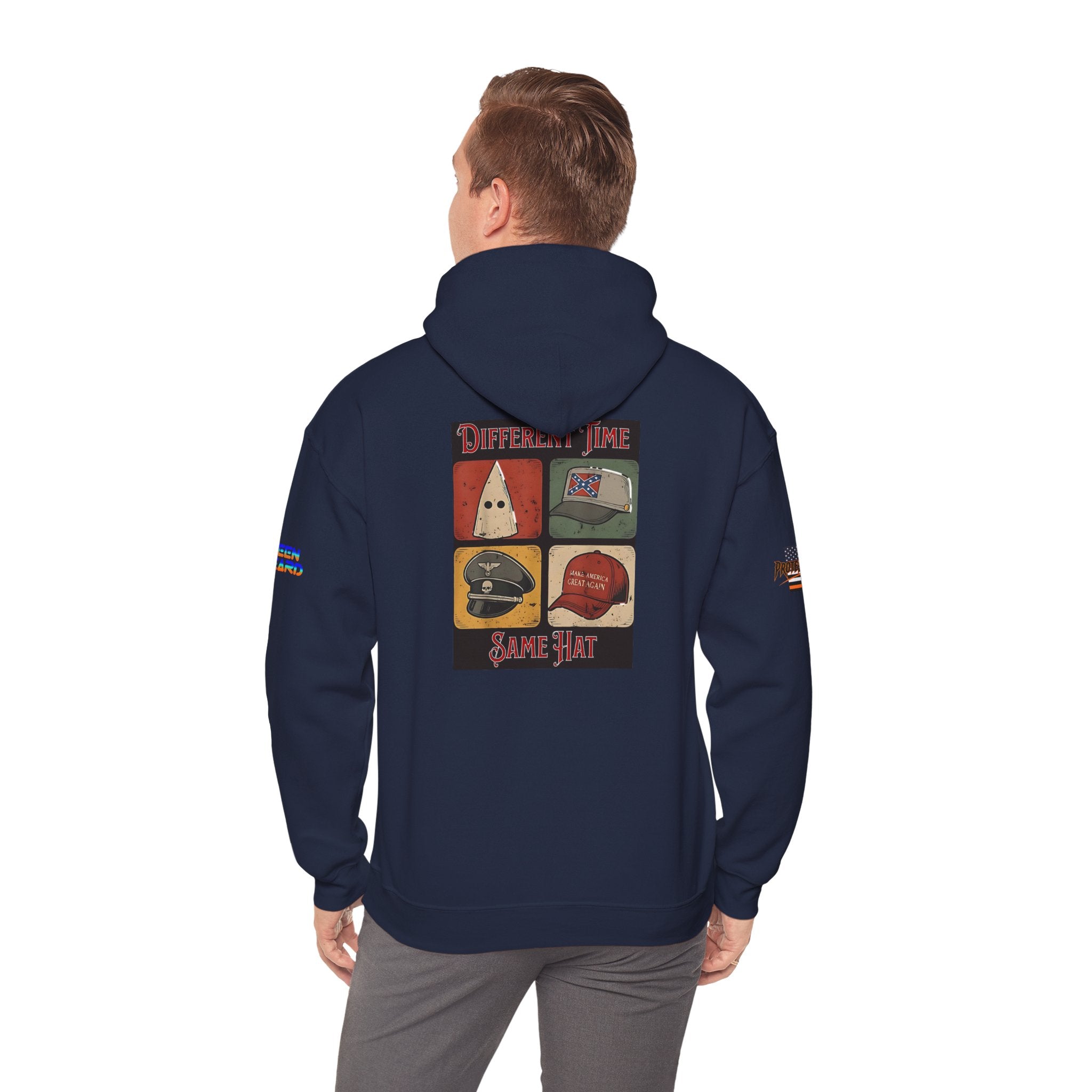 Different Time, Same Hat Unisex Heavy Blend Gildan Hoodie