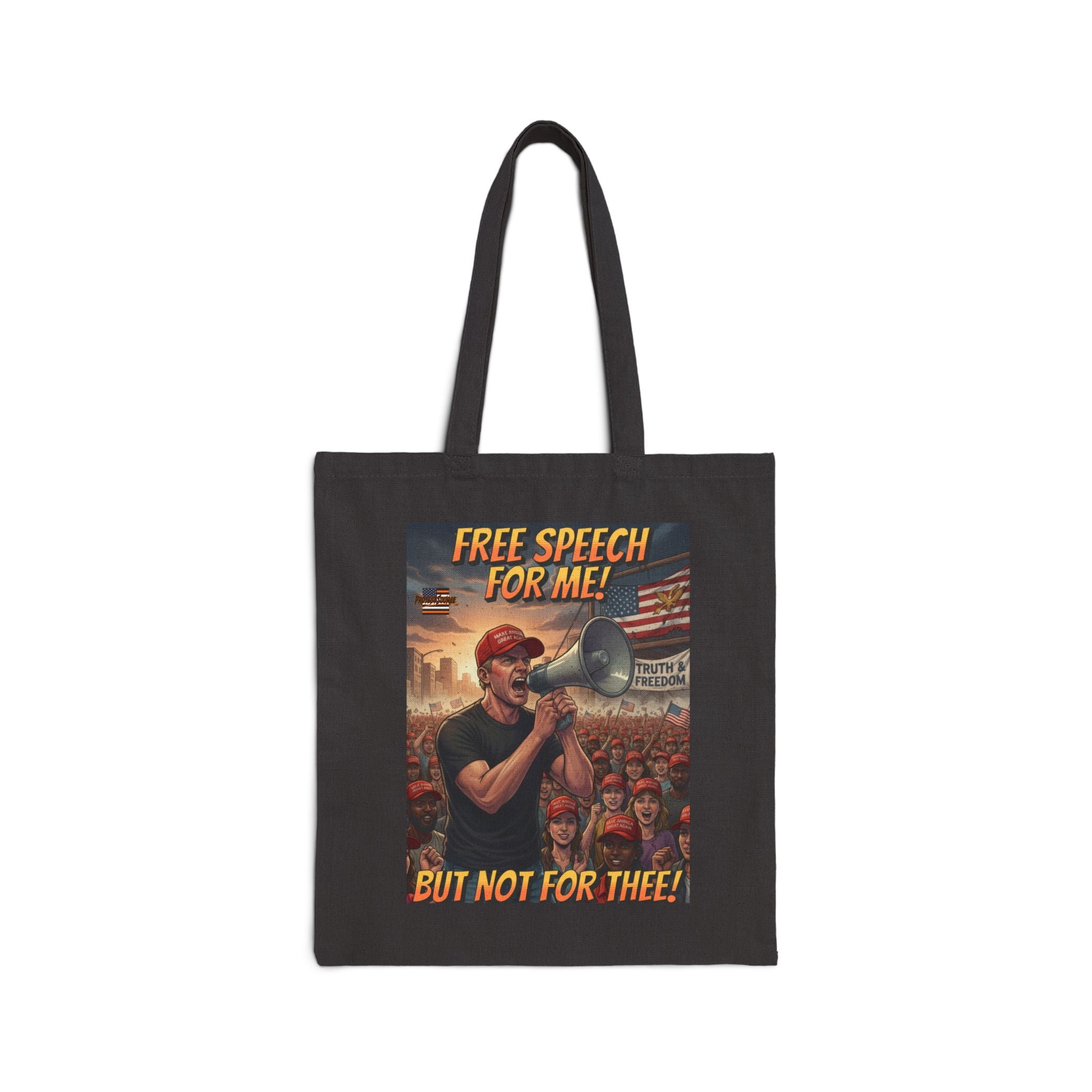 Free Speech For Me But Not For Thee Cotton Canvas Tote Bag