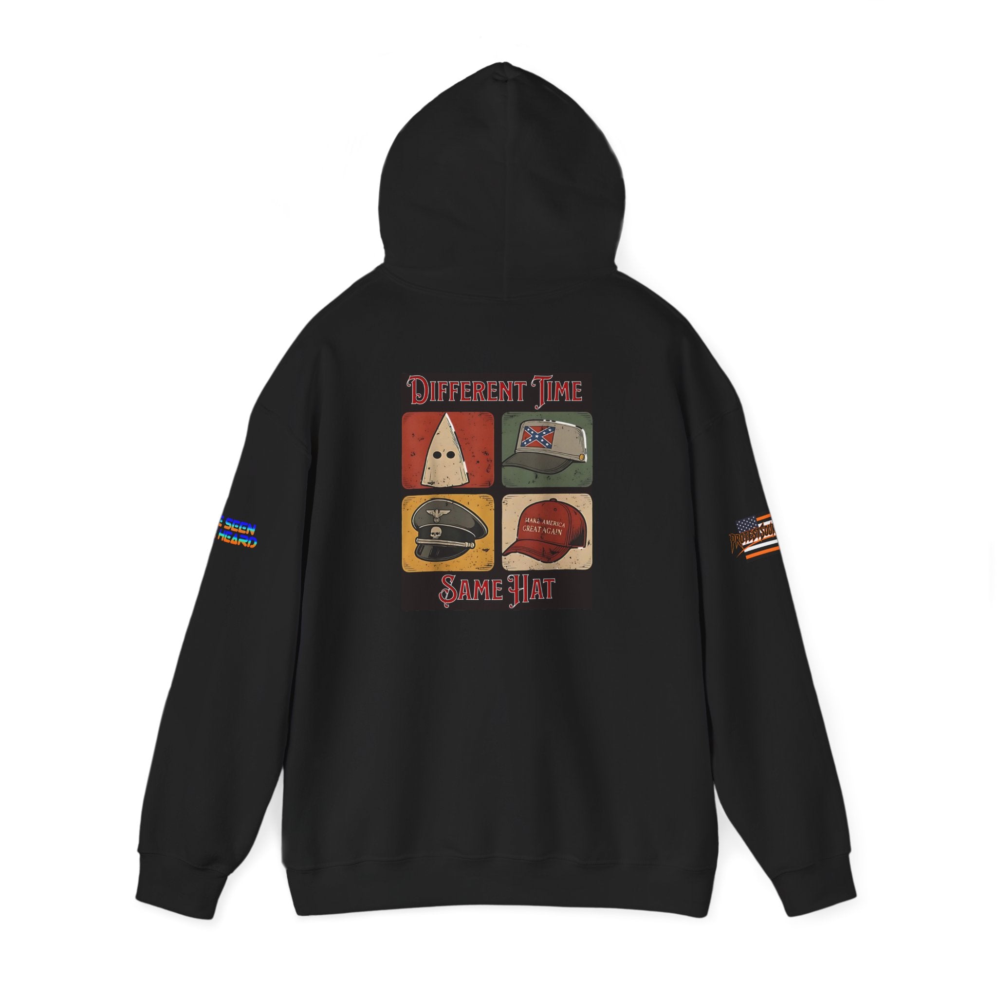 Different Time, Same Hat Unisex Heavy Blend Gildan Hoodie