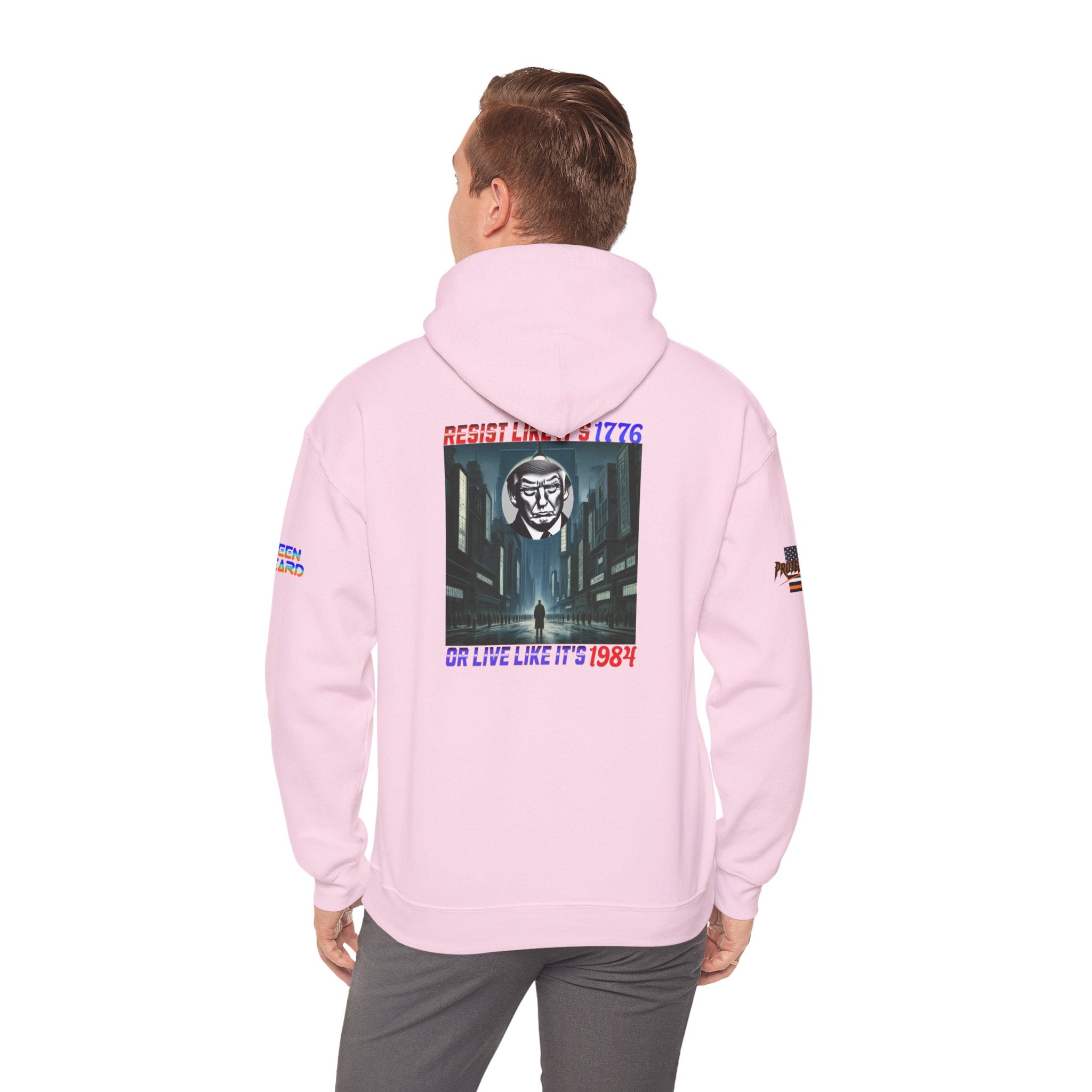 Resist Like It's 1776 Or Live Like It's 1984 Unisex Heavy Blend Gildan Hoodie