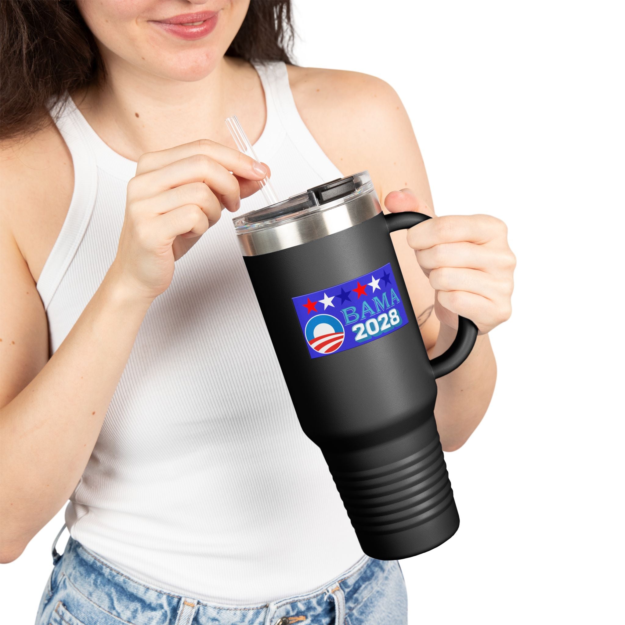 Obama 2028 Insulated 40 oz. Travel Mug