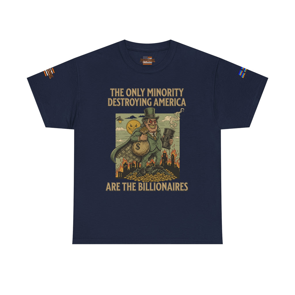 The Only Minority Destroying America Unisex Heavy Cotton Gildan Tee, Casual Wear, Gift for Activists, Comfortable Protest Wear