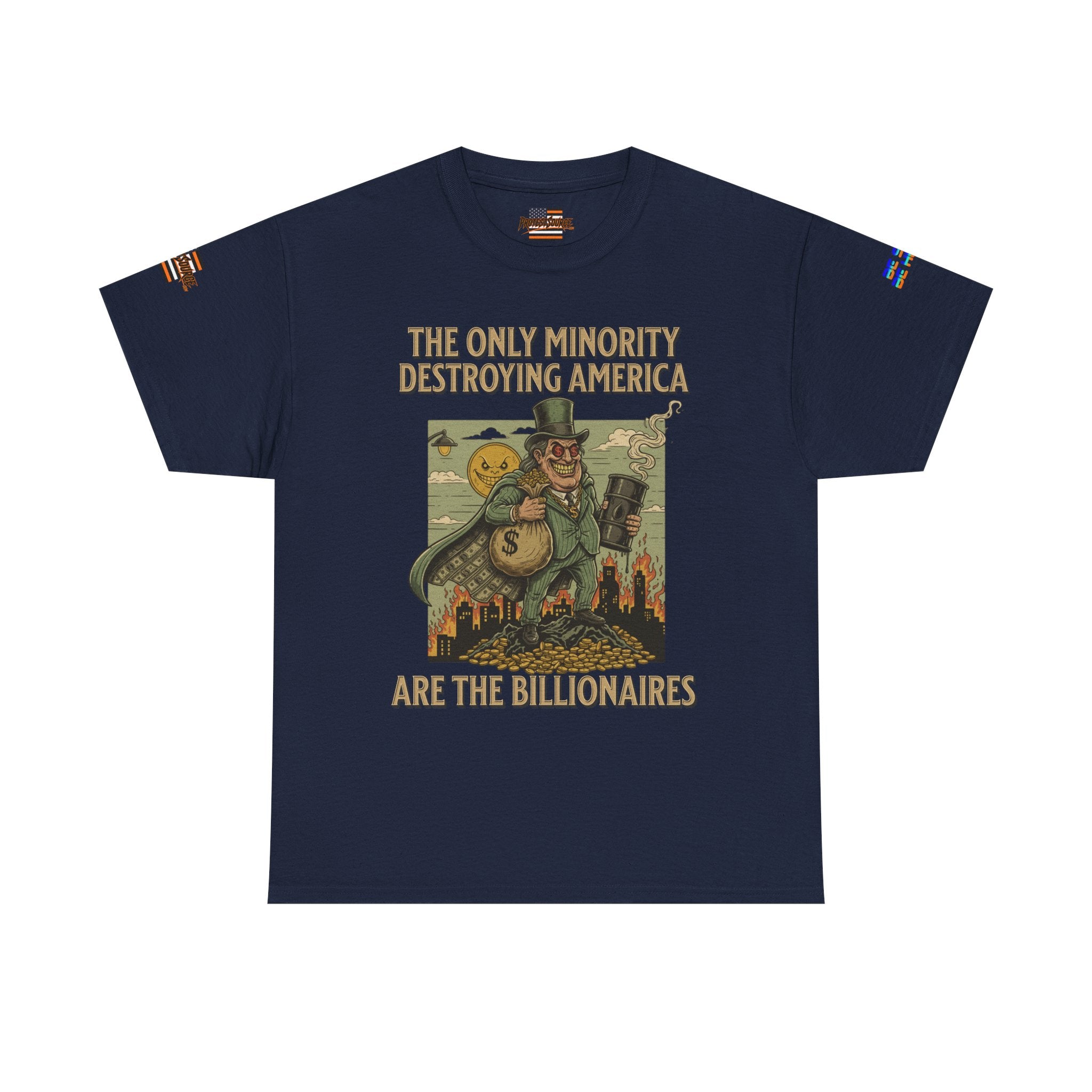 The Only Minority Destroying America Unisex Heavy Cotton Gildan Tee, Casual Wear, Gift for Activists, Comfortable Protest Wear