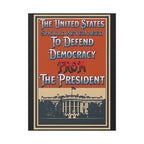 Defending Democracy 18"X24" Plastic Yard Protest Sign With Wire Stand