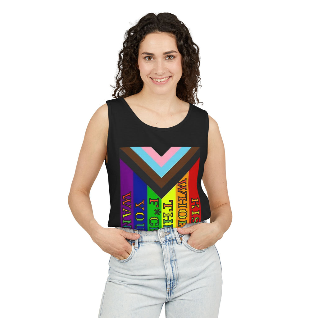 Kiss Whoever The F*ck You Want Unisex Cotton Tank Top