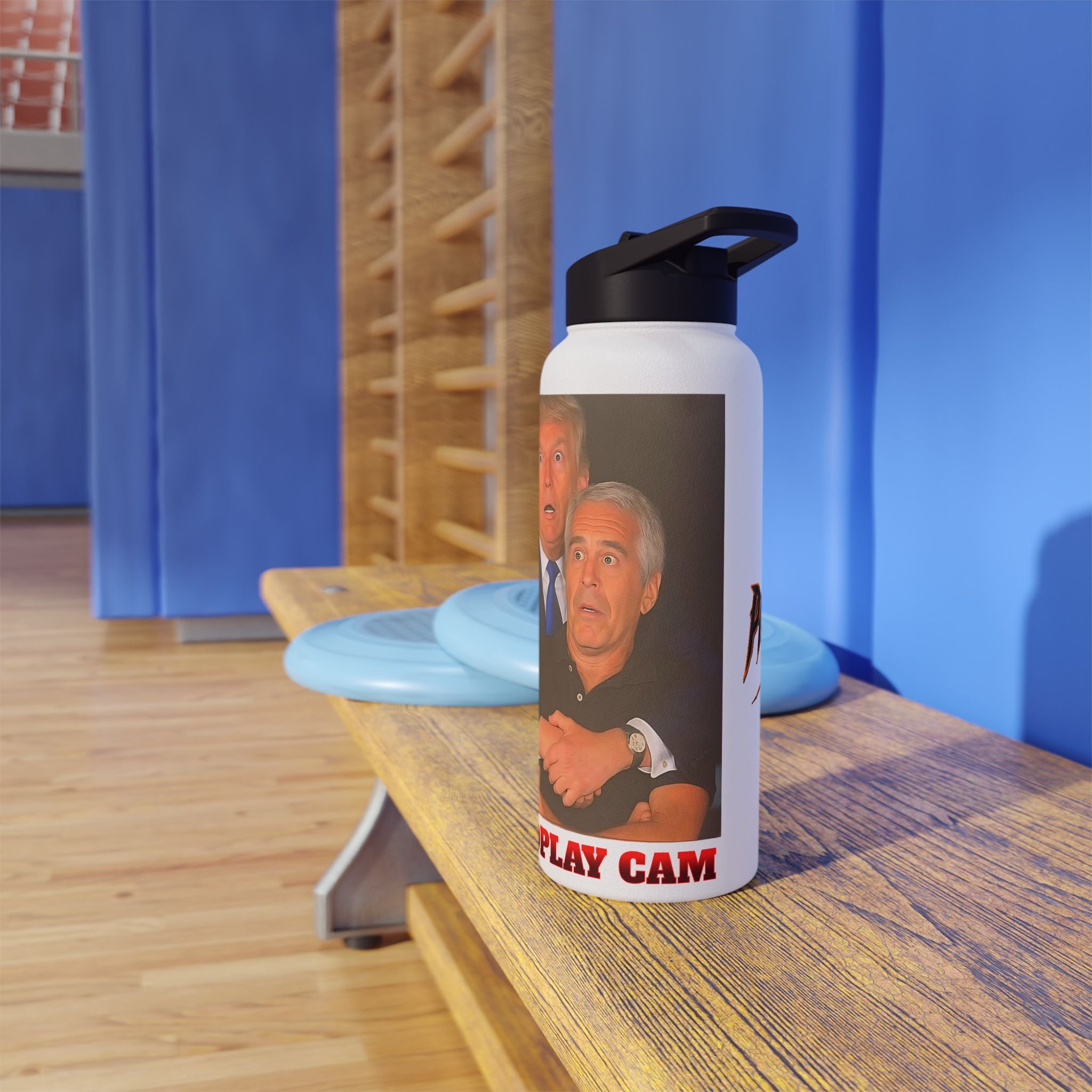 Trump Epstein Coldplay Cam Insulated  32 oz. Water Bottle, Perfect for Activists, Protests, Commuters, Gifts, and Daily Use