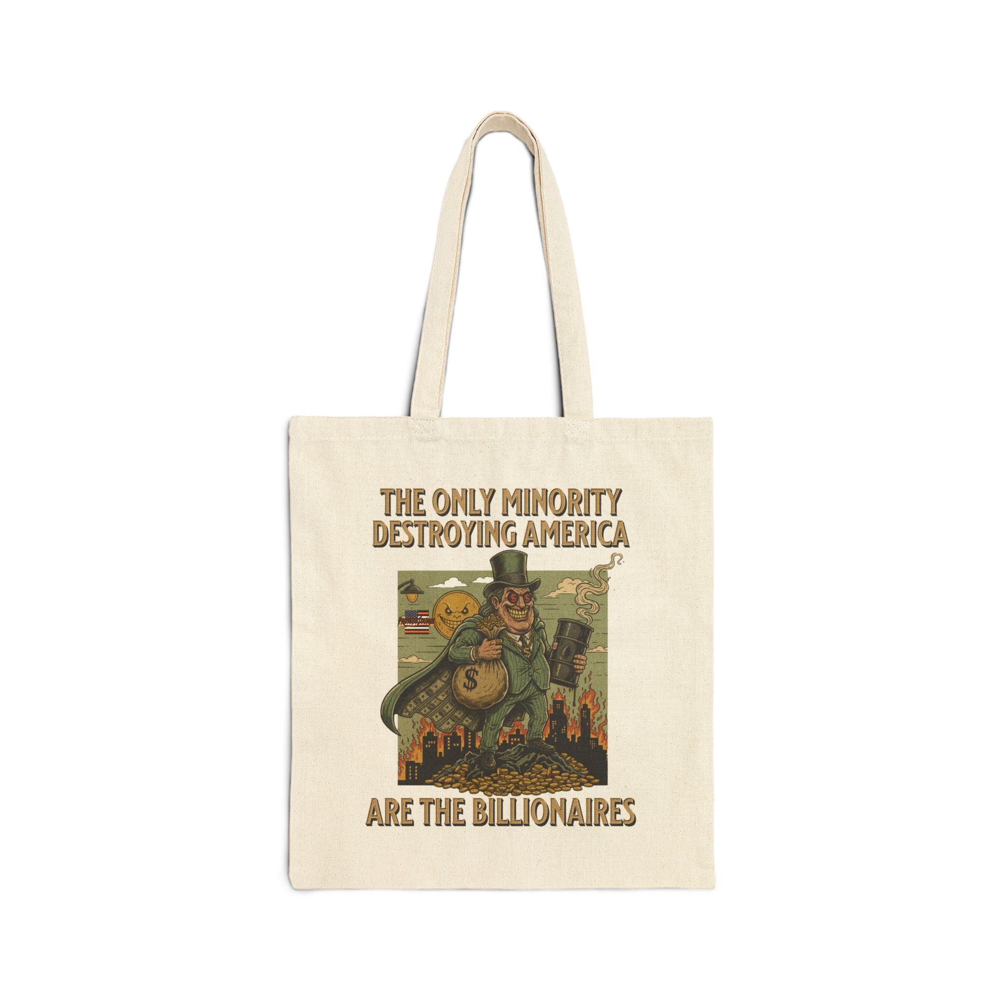 The Only Minority Destroying America Cotton Canvas Tote Bag