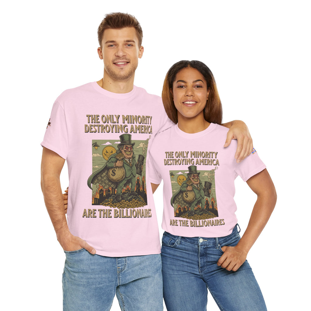 The Only Minority Destroying America Unisex Heavy Cotton Gildan Tee, Casual Wear, Gift for Activists, Comfortable Protest Wear