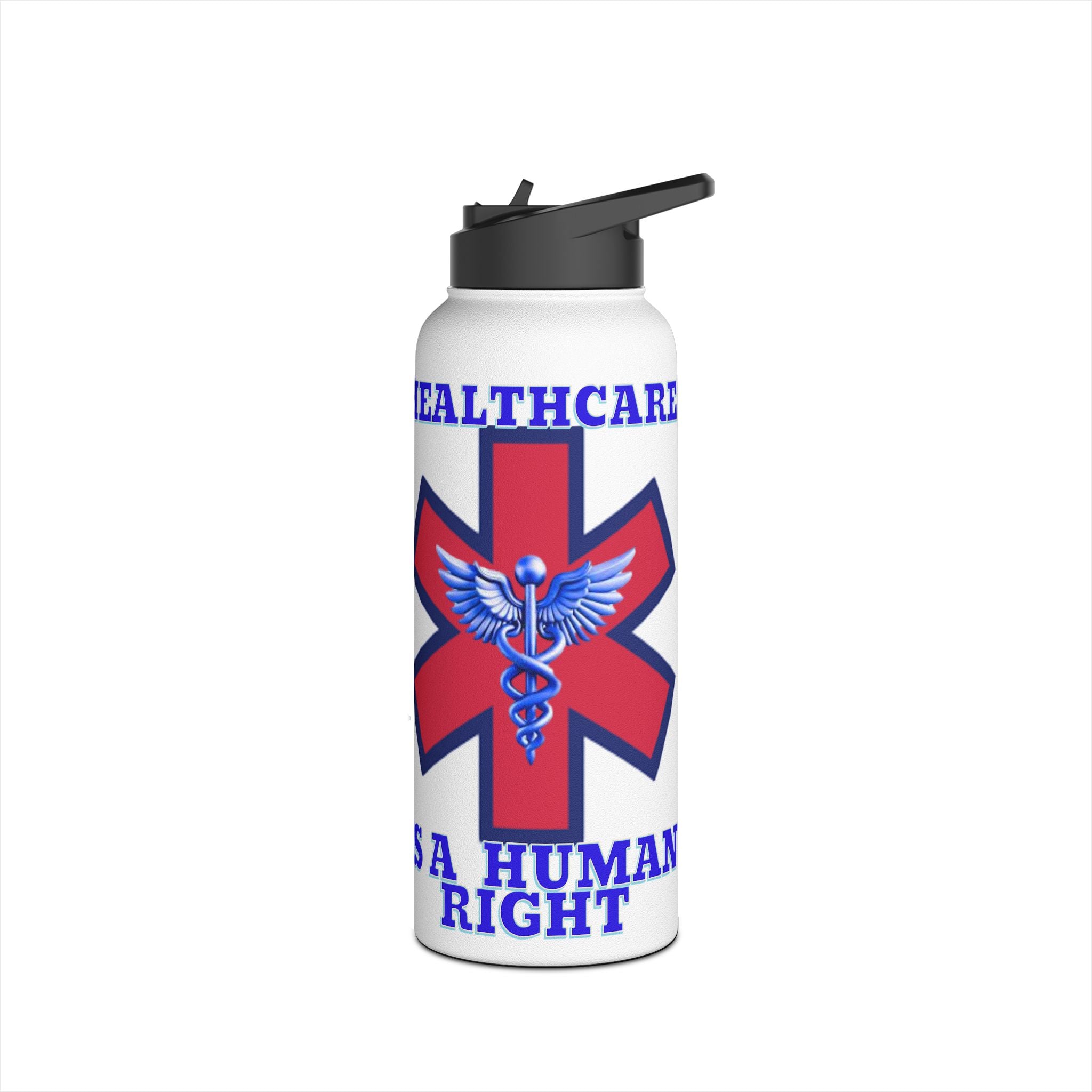 Healthcare is a Human Right Insulated 32 oz. Water Bottle
