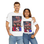 No Kings in the USA Unisex Heavy Cotton Gildan Tee, Casual Wear, Gift for Activists, Comfortable Protest Wear