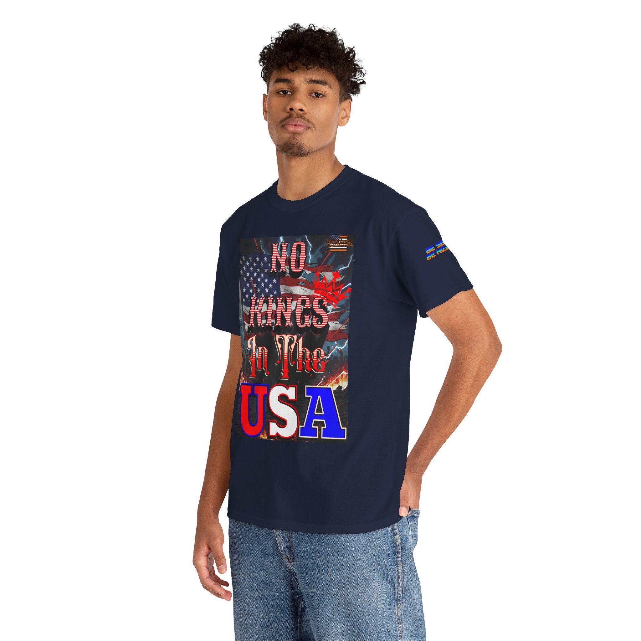 No Kings in the USA Unisex Heavy Cotton Gildan Tee