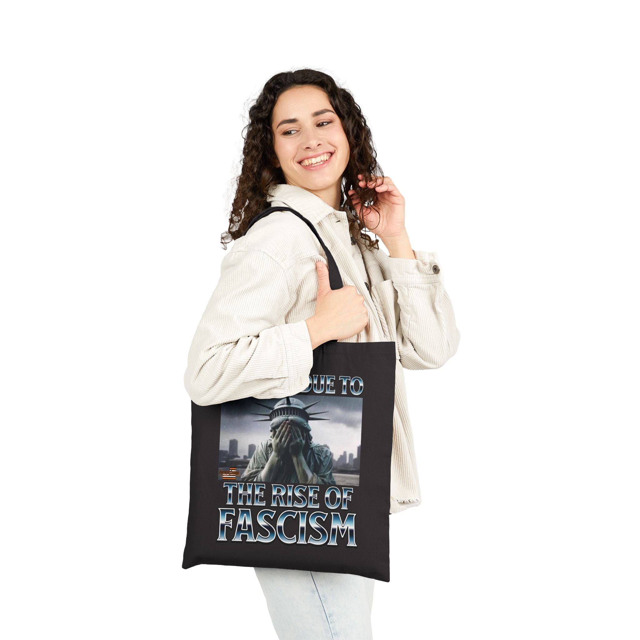Closed Due to the Rise of Fascism Cotton Canvas Tote Bag