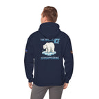 The Wrong ICE is Disappearing Unisex Heavy Blend Gildan Hoodie Sweatshirt, Casual Wear, Gift for Activists, Comfortable Protest Wear