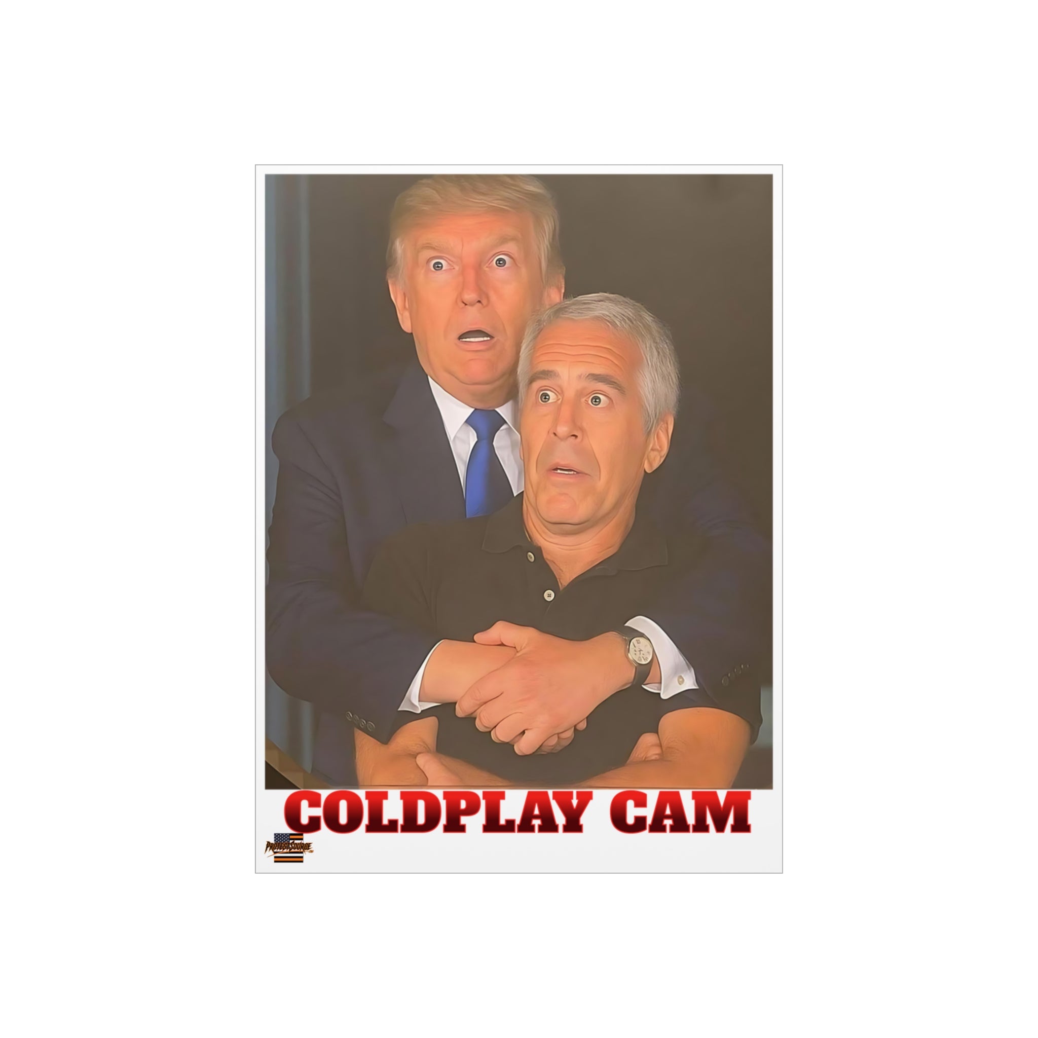 Coldplay Cam Trump/Epstien Protest Sign, Durable Foam Board Art, Framable for Home, Unique Decor, Wall Art, Civil Rights Awareness, Gift for Activists