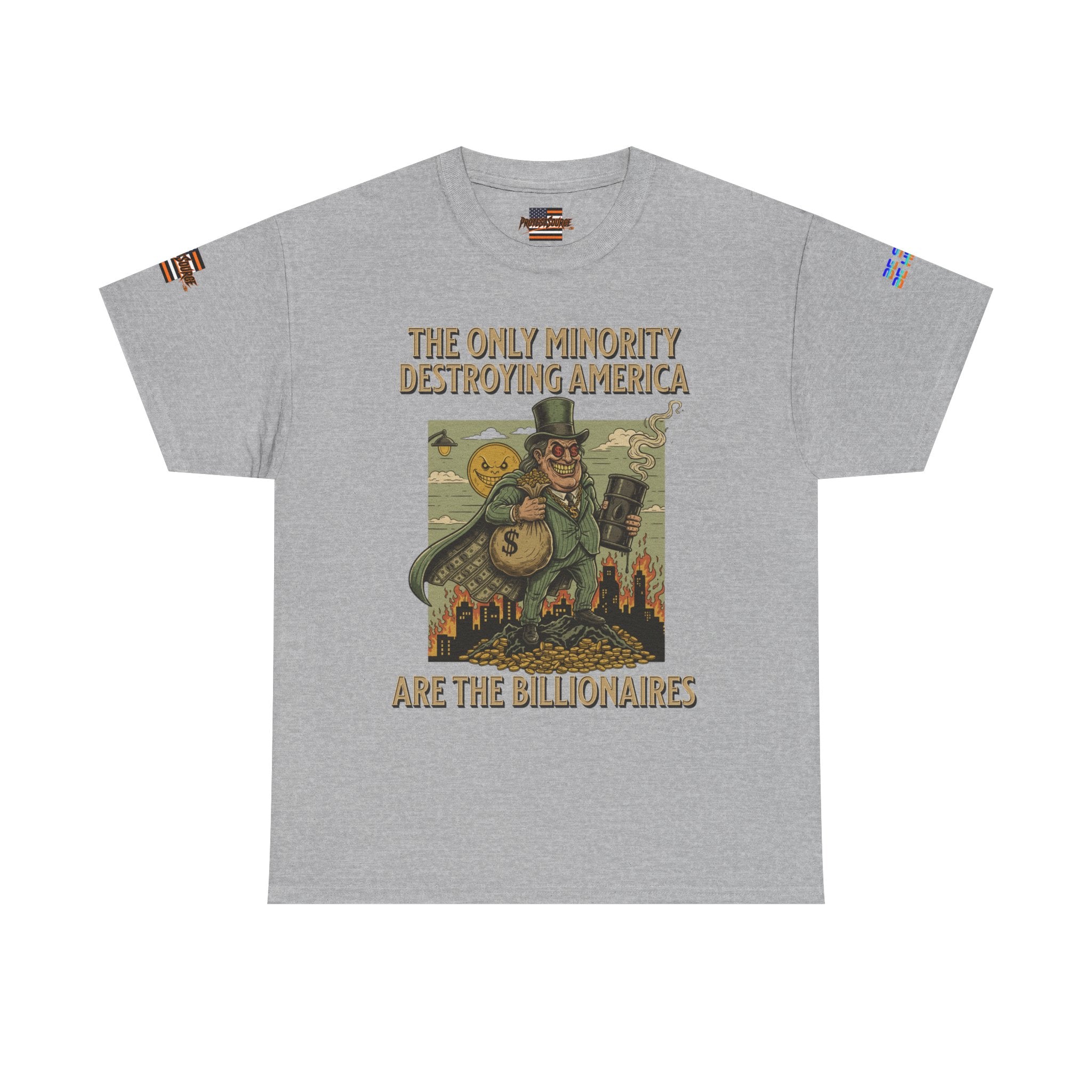 The Only Minority Destroying America Unisex Heavy Cotton Gildan Tee, Casual Wear, Gift for Activists, Comfortable Protest Wear