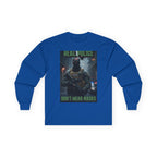 Real Police Don't Wear Masks Long Sleeve Cotton Gildan Tee