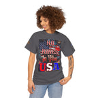 No Kings in the USA Unisex Heavy Cotton Gildan Tee, Casual Wear, Gift for Activists, Comfortable Protest Wear