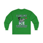 I Like My ICE Crushed Long Sleeve Cotton Gildan Tee