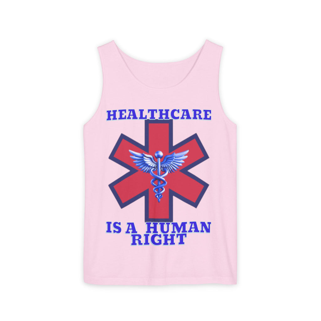 Healthcare is a Human Right Unisex Cotton Tank Top
