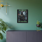 Real Police Don't Wear Masks 16"X20" Aluminum Metal Protest Sign