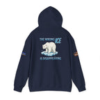 The Wrong ICE is Disappearing Unisex Heavy Blend Gildan Hoodie Sweatshirt, Casual Wear, Gift for Activists, Comfortable Protest Wear