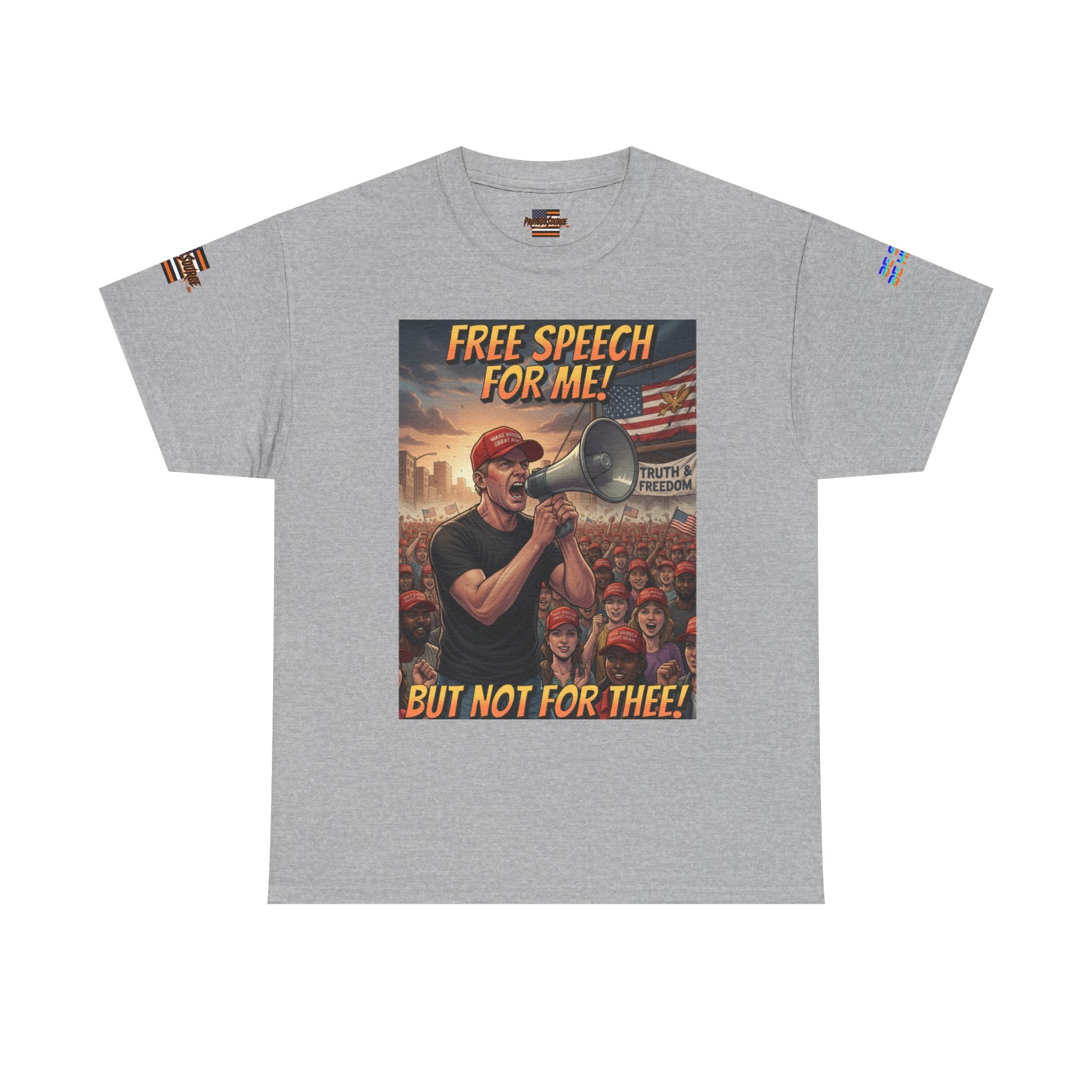 Free Speech for Me, but Not for Thee Unisex Heavy Cotton Gildan Tee, Casual Wear, Gift for Activists, Comfortable Protest Wear