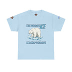 The Wrong ICE is Disappearing Unisex Heavy Cotton Gildan Tee, Casual Wear, Gift for Activists, Comfortable Protest Wear
