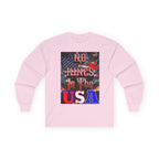 No Kings in the USA Long Sleeve Cotton Gildan Tee