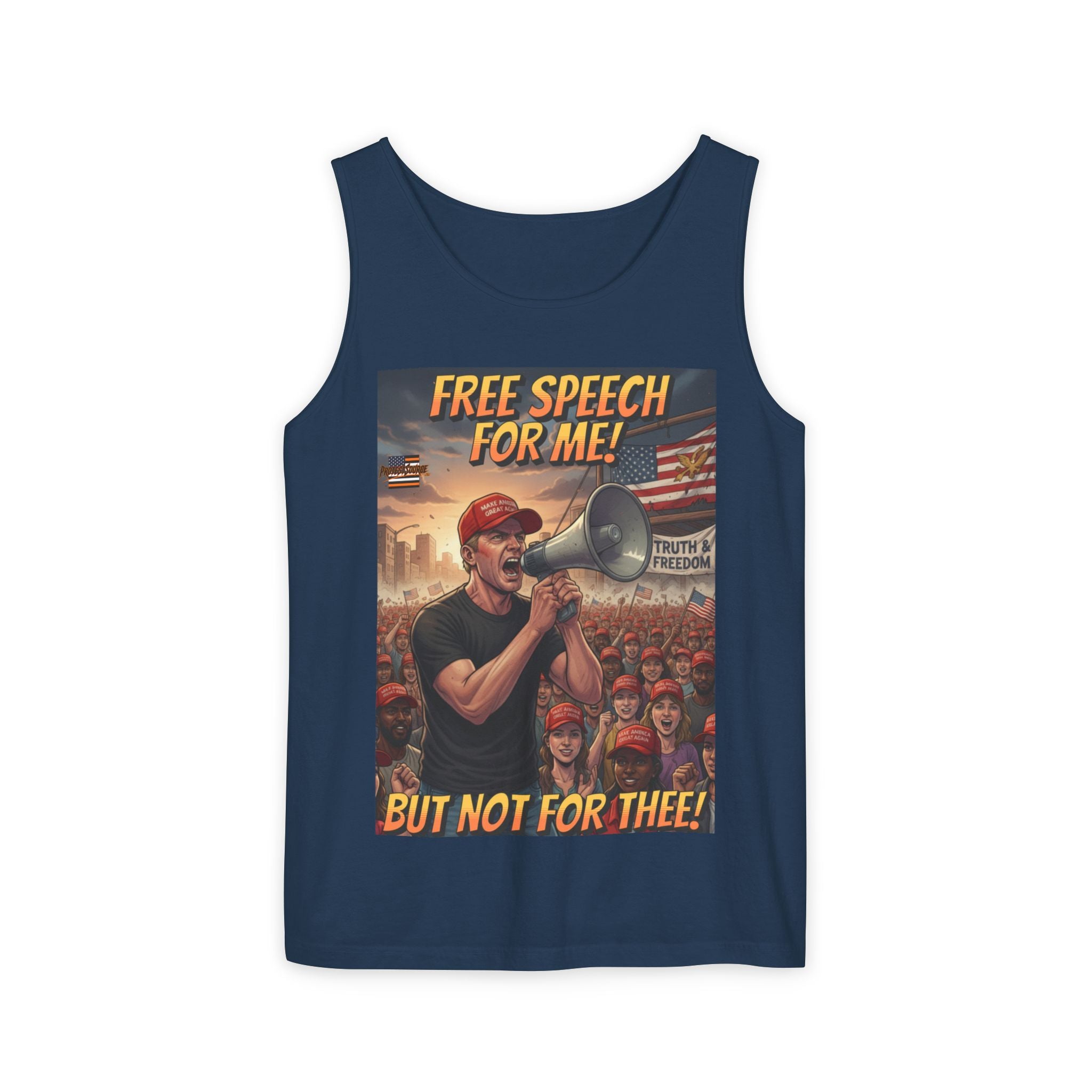 Free Speech For Me But Not For Thee Unisex Cotton Tank Top