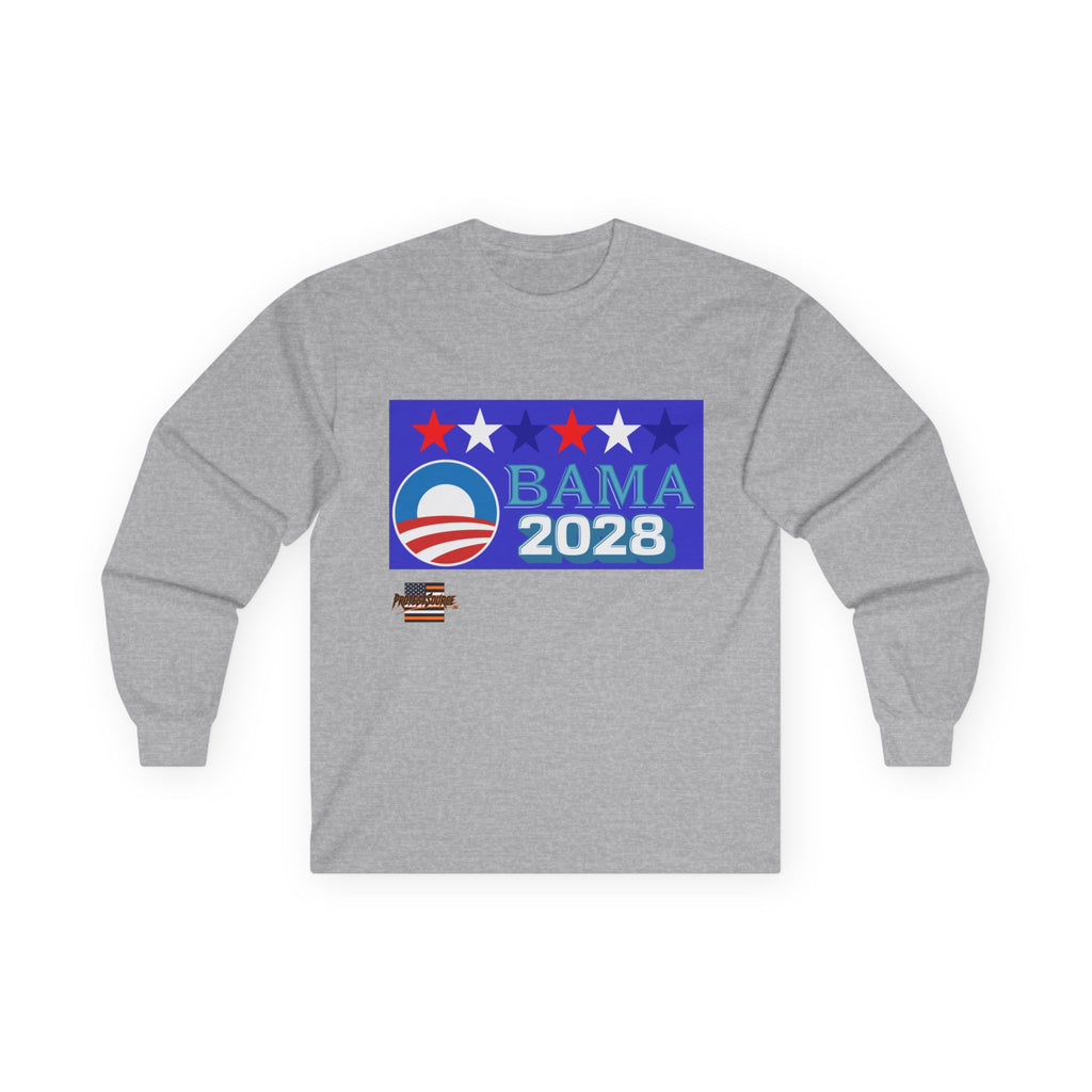Obama 2028 Long Sleeve Cotton Gildan Tee