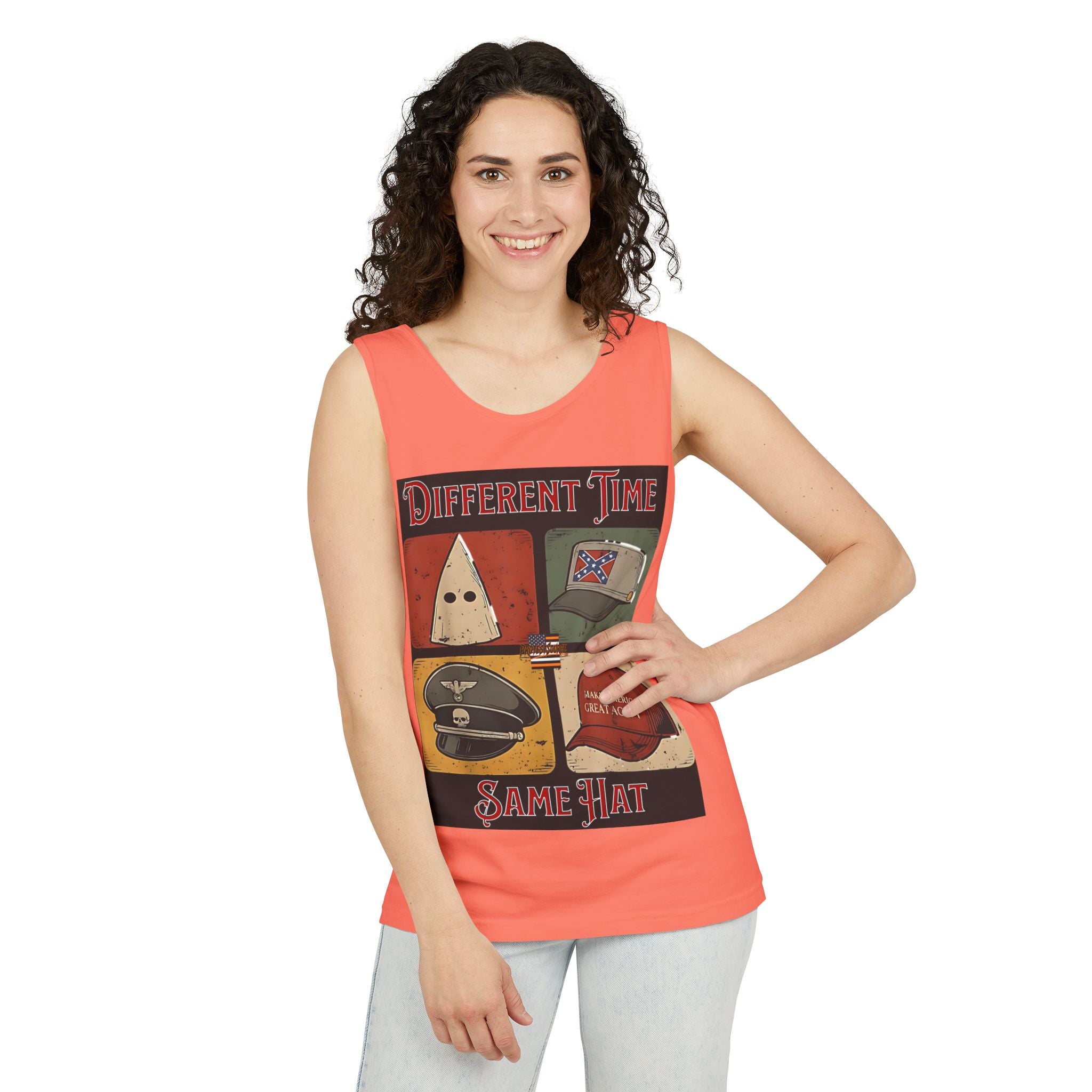 Different Time, Same Hat Unisex Cotton Tank Top