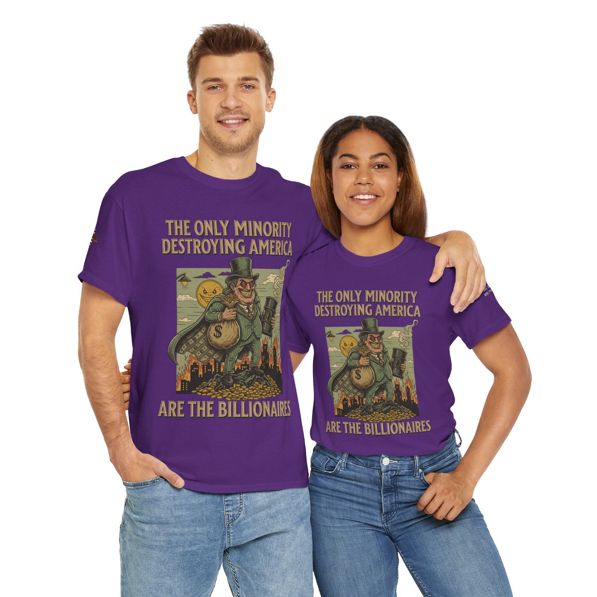 The Only Minority Destroying America Unisex Heavy Cotton Gildan Tee, Casual Wear, Gift for Activists, Comfortable Protest Wear