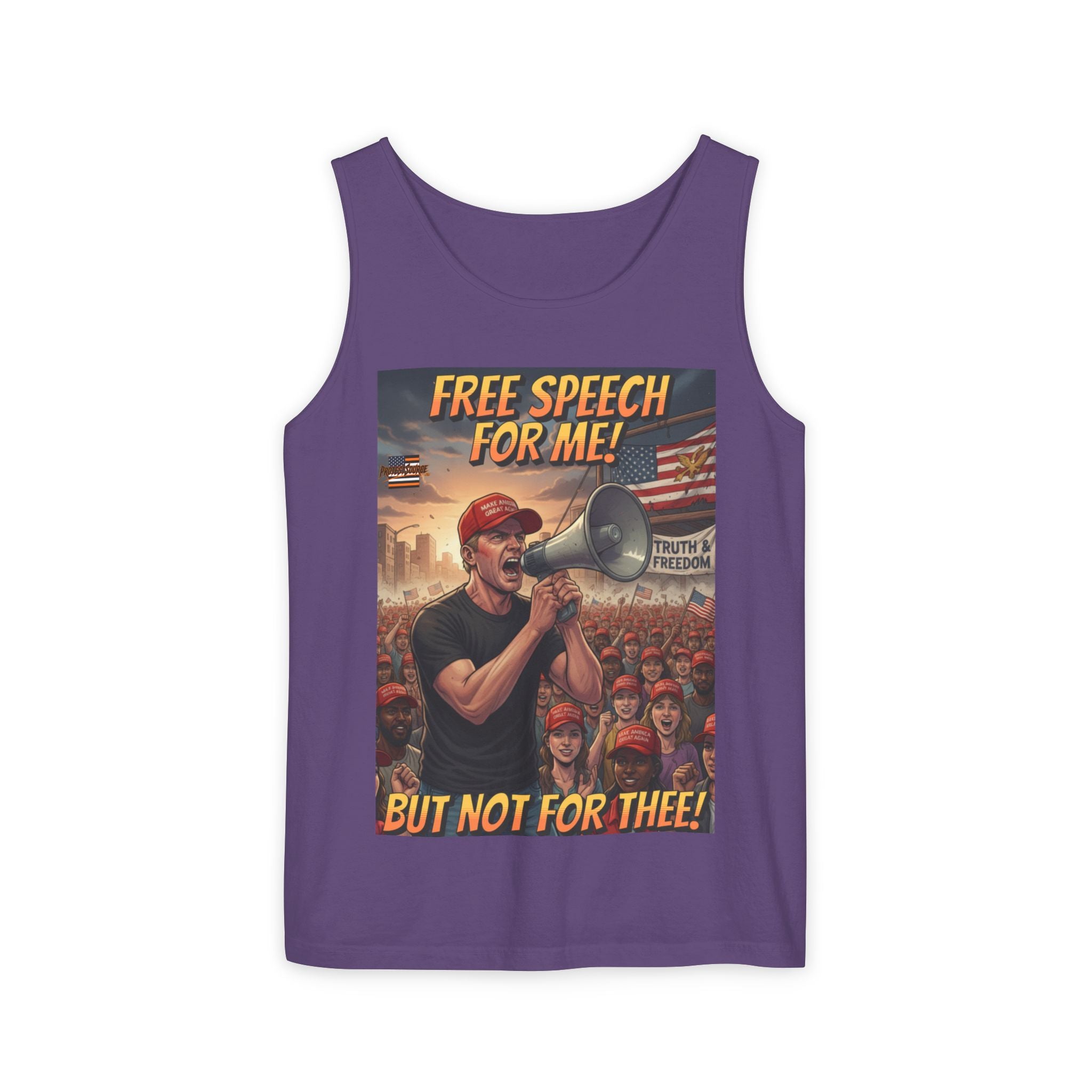 Free Speech For Me But Not For Thee Unisex Cotton Tank Top