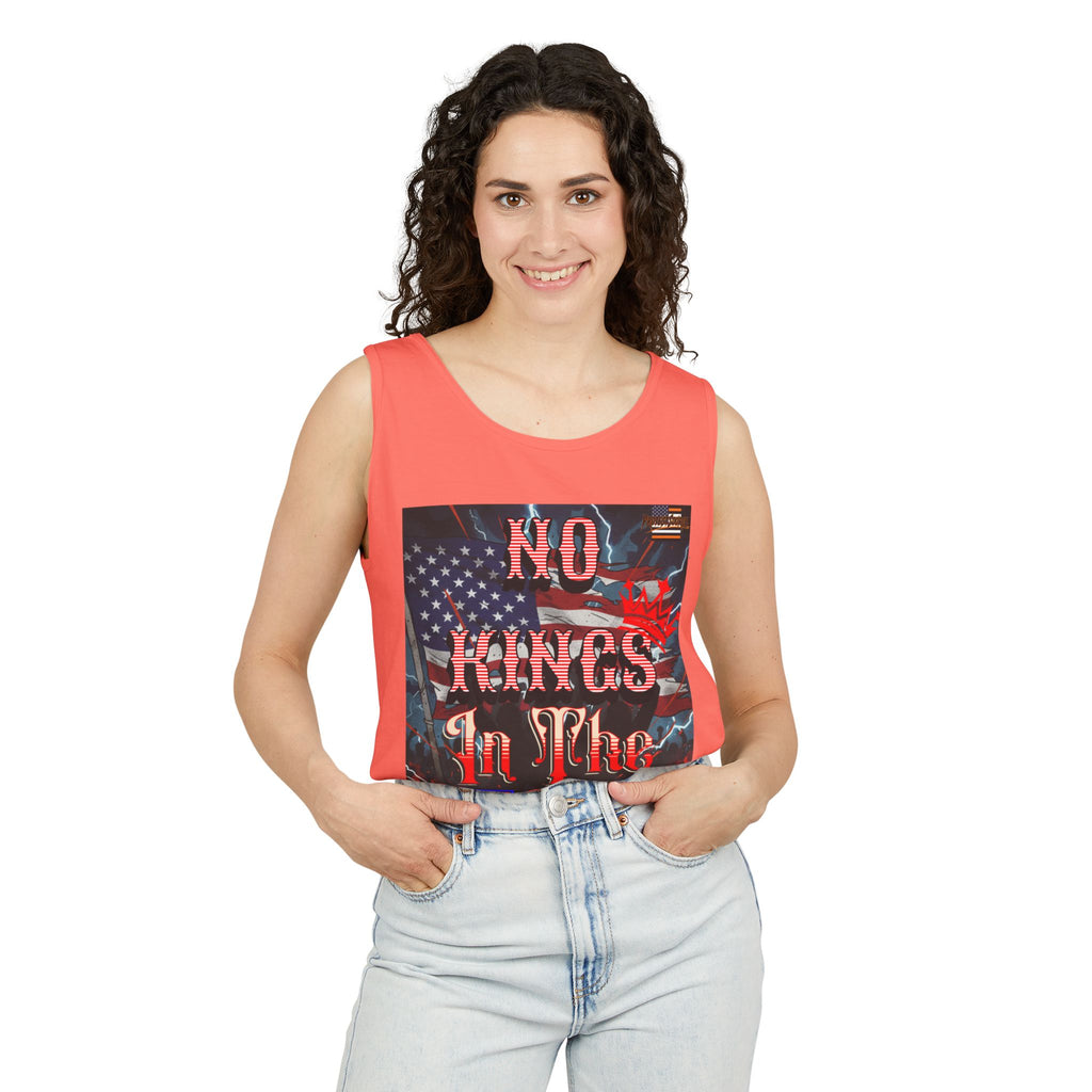 No Kings In The USA Unisex Cotton Tank Top