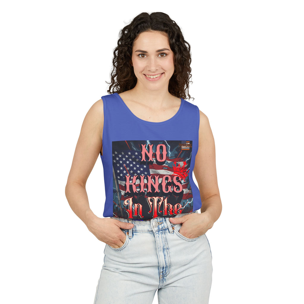 No Kings In The USA Unisex Cotton Tank Top
