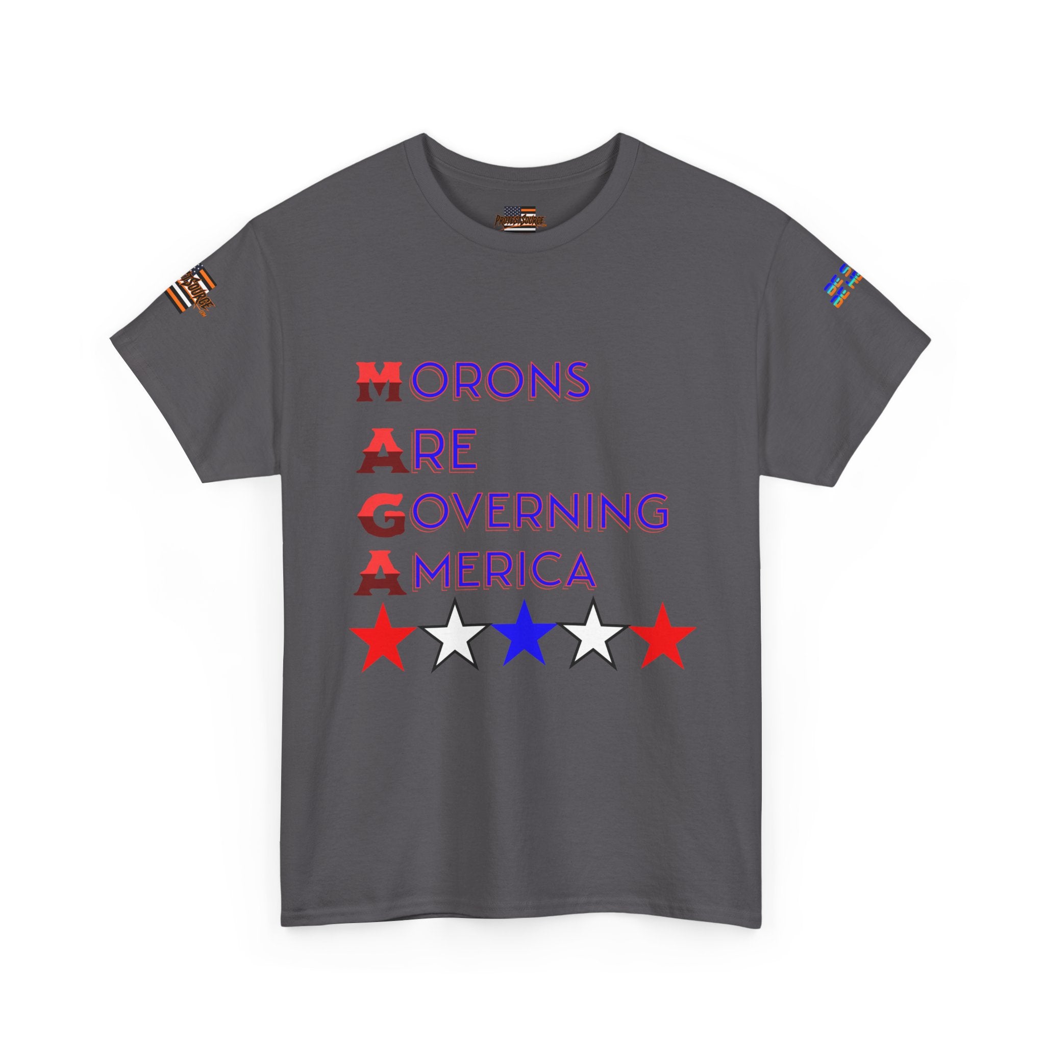 Morons Are Governing America Unisex Heavy Cotton Gildan Tee, Casual Wear, Gift for Activists, Comfortable Protest Wear
