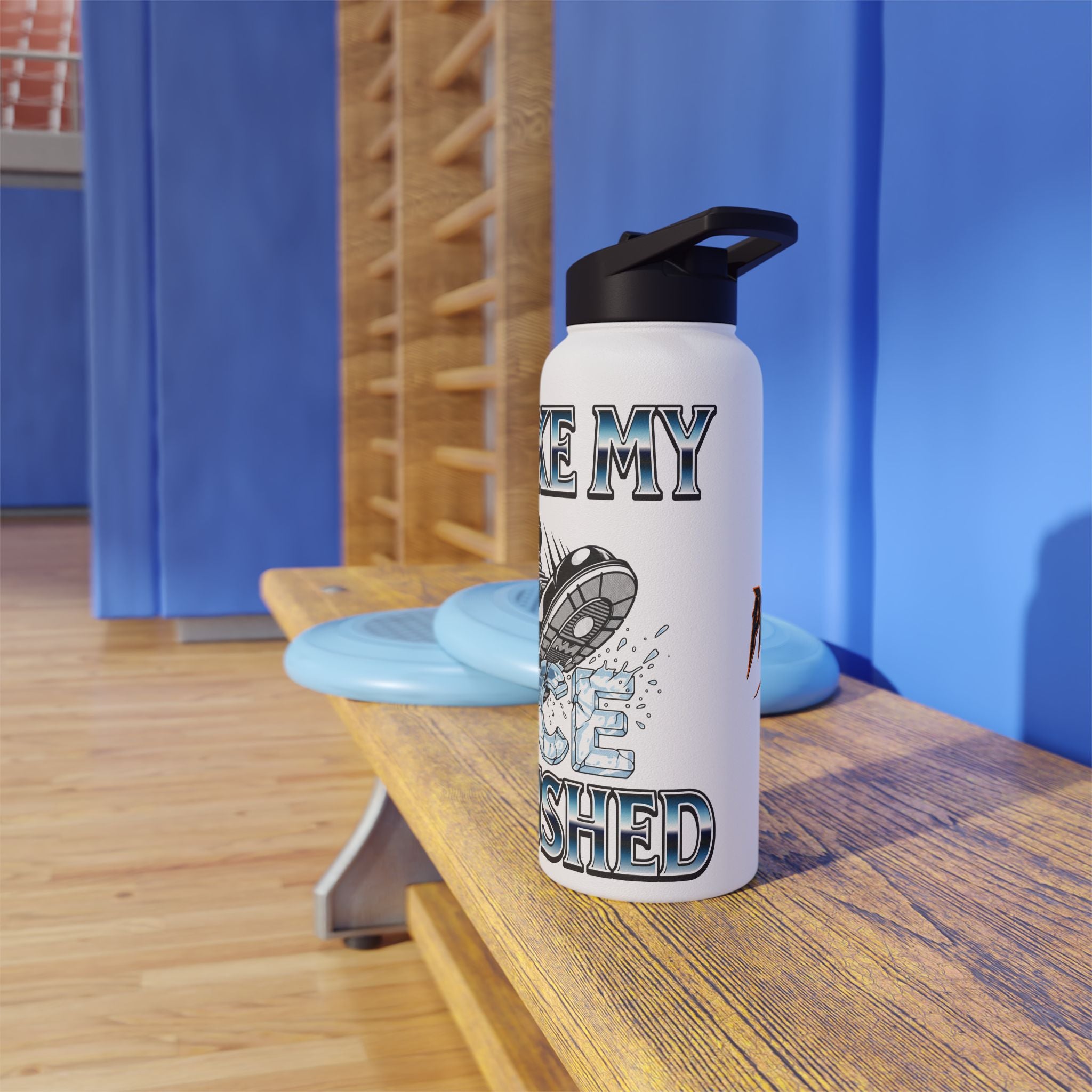 I Like My ICE Crushed Insulated  32 oz. Water Bottle, Perfect for Activists, Protests, Commuters, Gifts, and Daily Use
