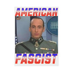 American Fascist Plastic Protest Yard Sign w/Wire Stand