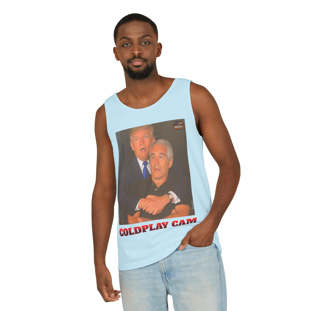Trump and Epstein Coldplay Cam Unisex Cotton Tank Top