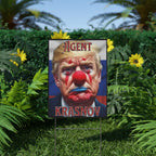 Agent Krasnov 18"X24" Plastic Protest Yard Sign w/Wire Frame