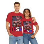 No Kings in the USA Unisex Heavy Cotton Gildan Tee, Casual Wear, Gift for Activists, Comfortable Protest Wear