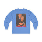 Trump and Epstein Coldplay Cam Long Sleeve Cotton Gildan Tee