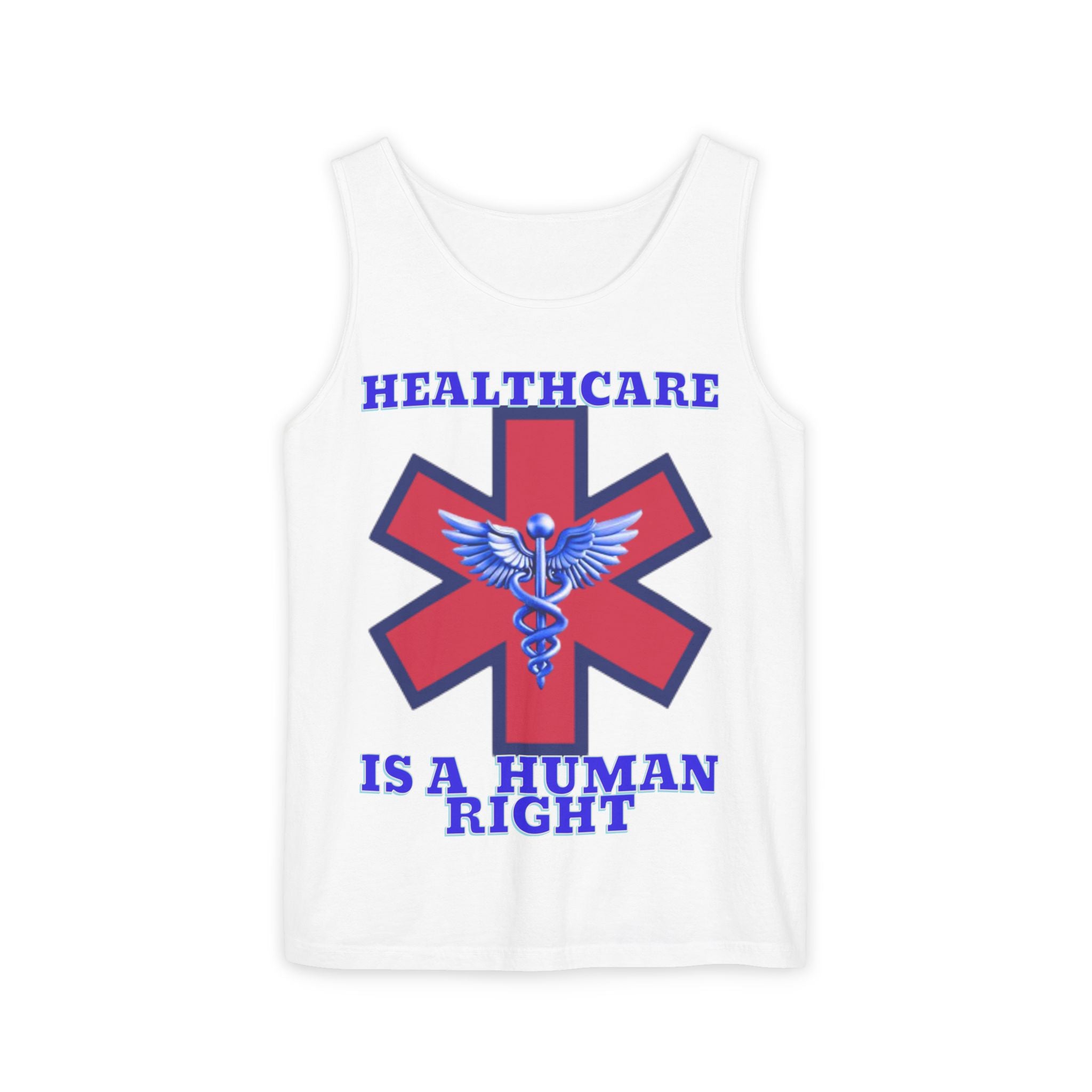 Healthcare is a Human Right Unisex Cotton Tank Top