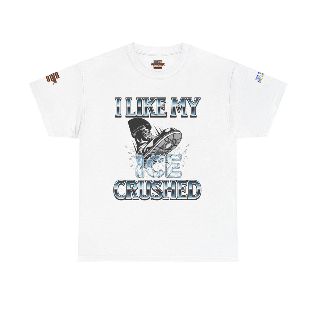 I Like My ICE Crushed Unisex Heavy Cotton Gildan Tee, Casual Wear, Gift for Activists, Comfortable Protest Wear