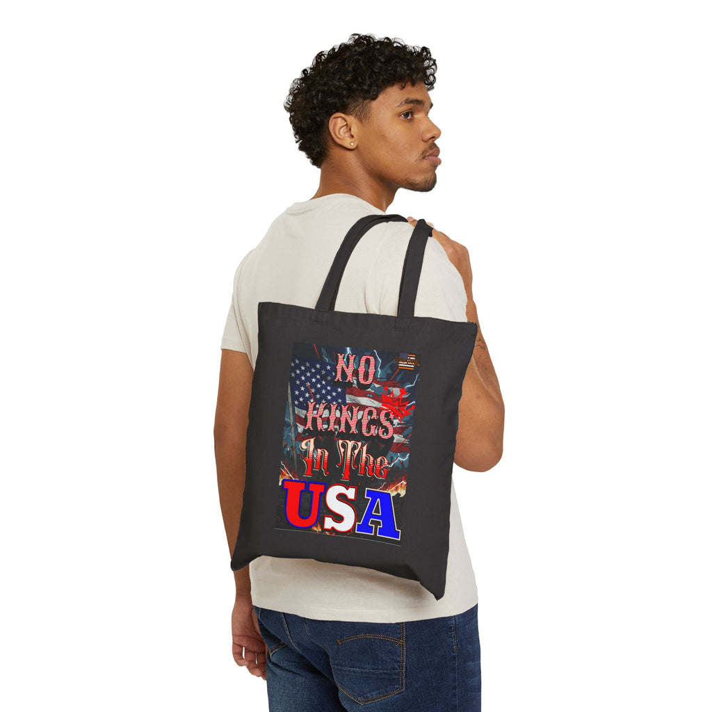 No Kings in the USA Cotton Canvas Tote Bag