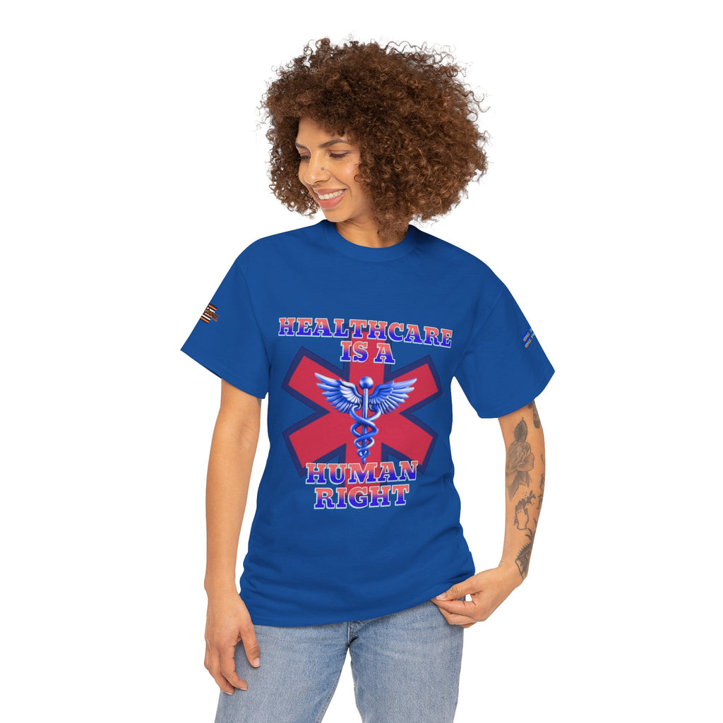 Healthcare is a Human Right Unisex Heavy Cotton Gildan Tee