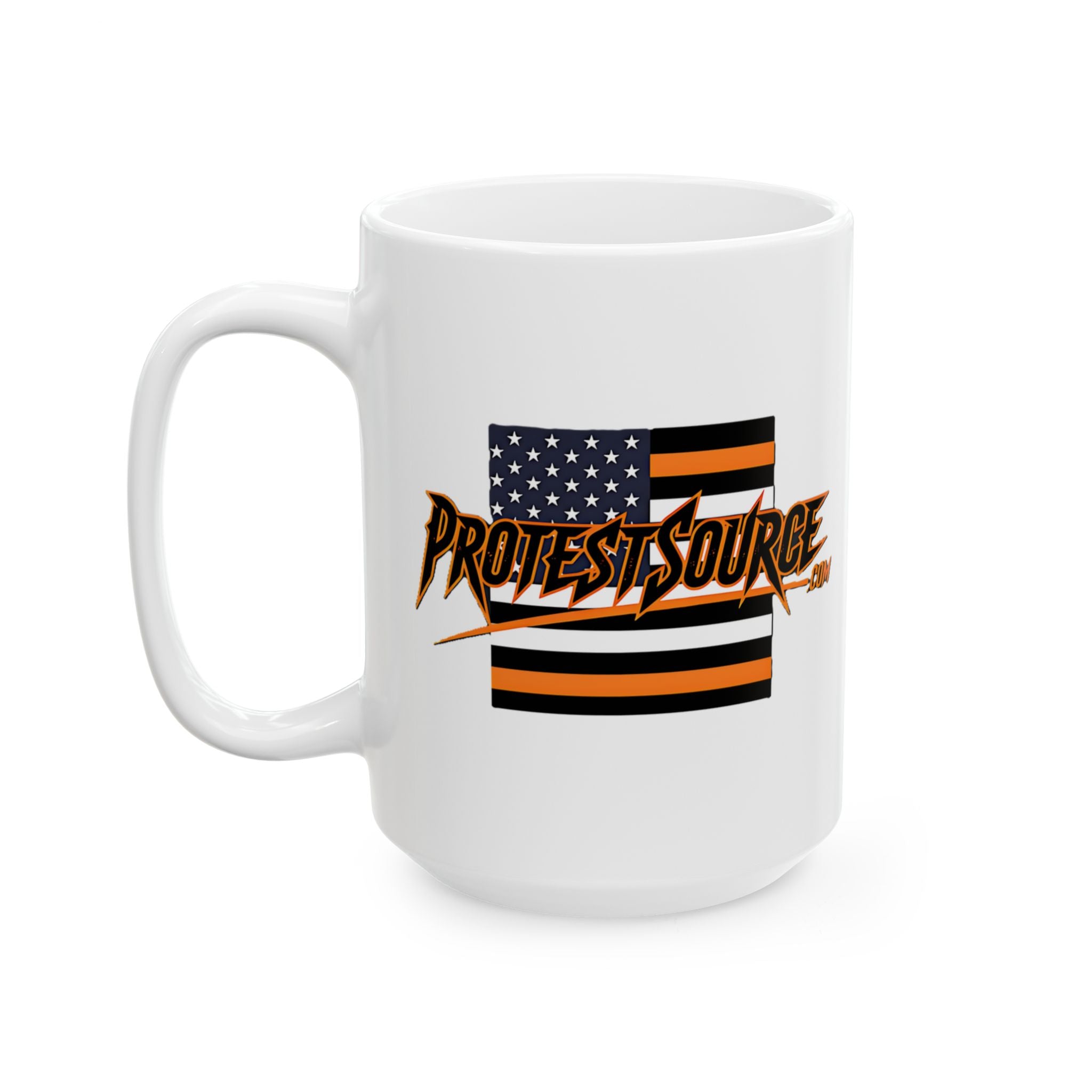 Nobody is Illegal on Stolen Land 15 oz. Ceramic Coffee Mug, Perfect for Activists, Protests, Gifts, and Daily Use