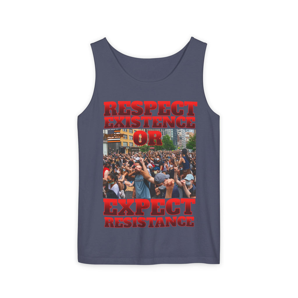 Respect Existence or Expect Resistance Unisex Cotton Tank Top