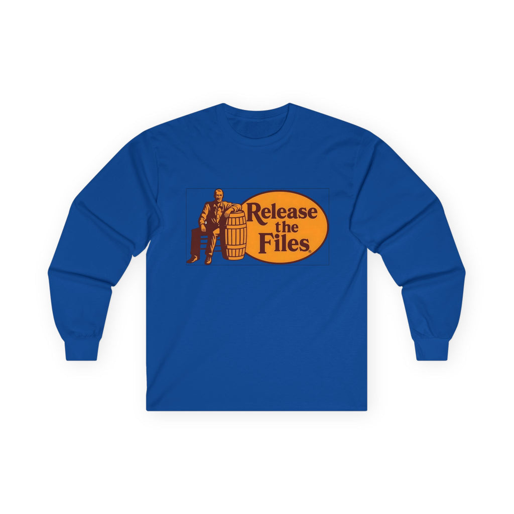 Release The Files Long Sleeve Cotton Gildan Tee